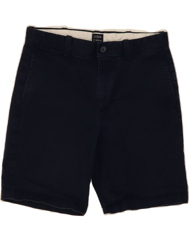 J. CREW Mens Chino Shorts W30 Medium  Navy Blue Cotton Vintage J. Crew and Second-Hand J. Crew from Messina Hembry 