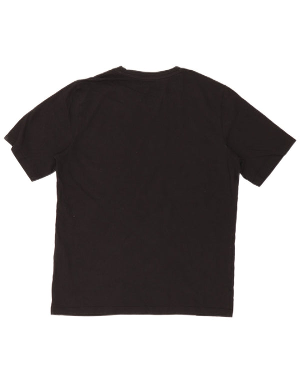 Jack & Jones Mens T-Shirt Top Medium Black Cotton