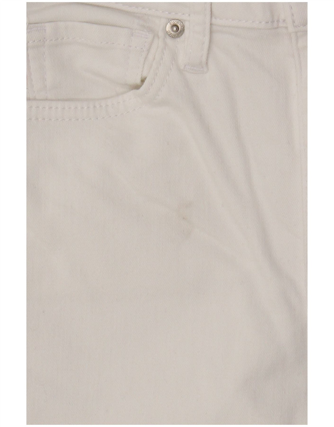 Superdry Womens Skinny Jeans W28 L30 White Cotton