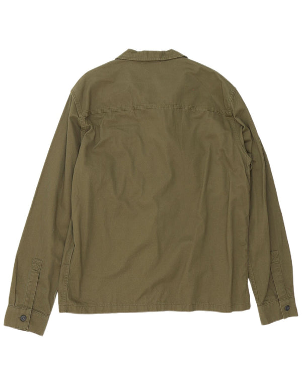 Jack & Jones Mens Shirt Large Khaki Cotton