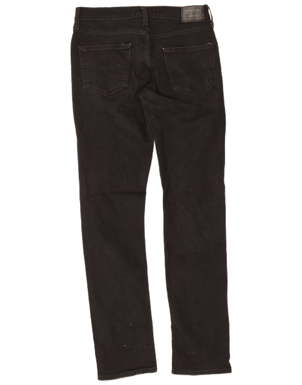 Levi's Mens Denizen Slim Jeans W33 L32 Black Cotton