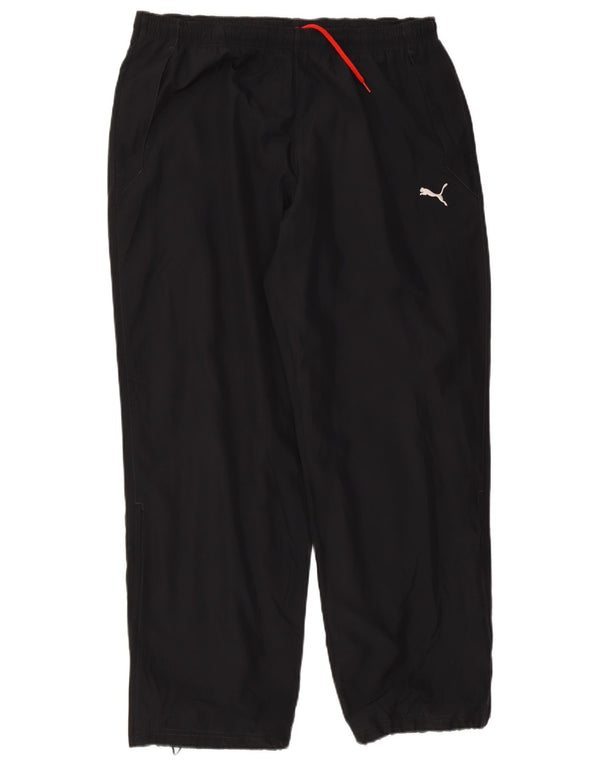 Puma Mens Tracksuit Trousers Large Black Nylon Sports