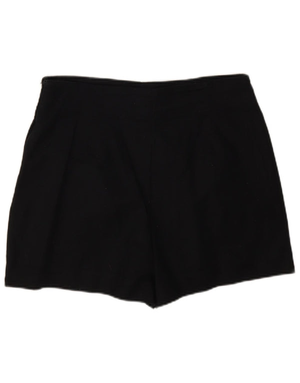 Zara Womens High Waist Hot Pants Large W30 Black Cotton