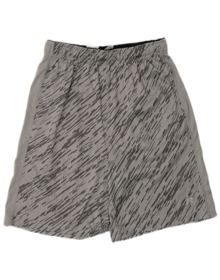 Russell Athletic Mens Sport Shorts Small Grey Flecked Polyester