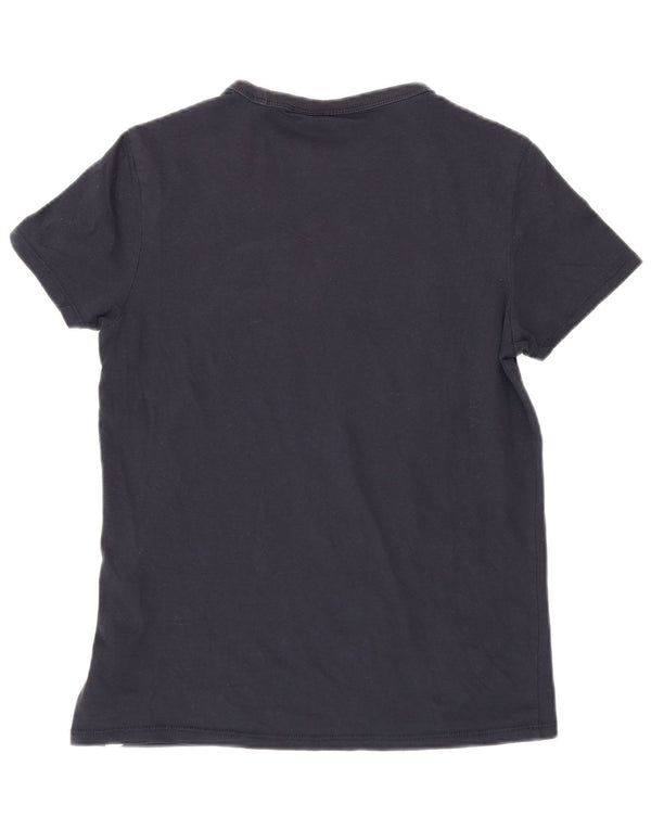 Napapijri Boys Graphic T-Shirt Top 13-14 Years Navy Blue Cotton