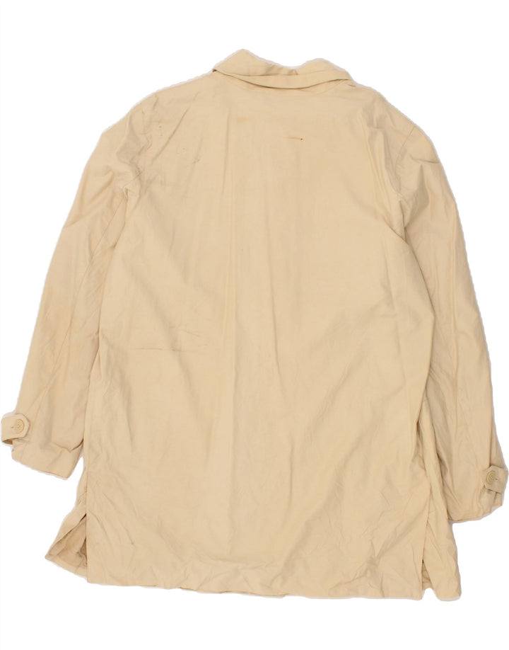 CHAPS Womens Overcoat UK 18 XL Beige Cotton Vintage Chaps and Second-Hand Chaps from Messina Hembry 