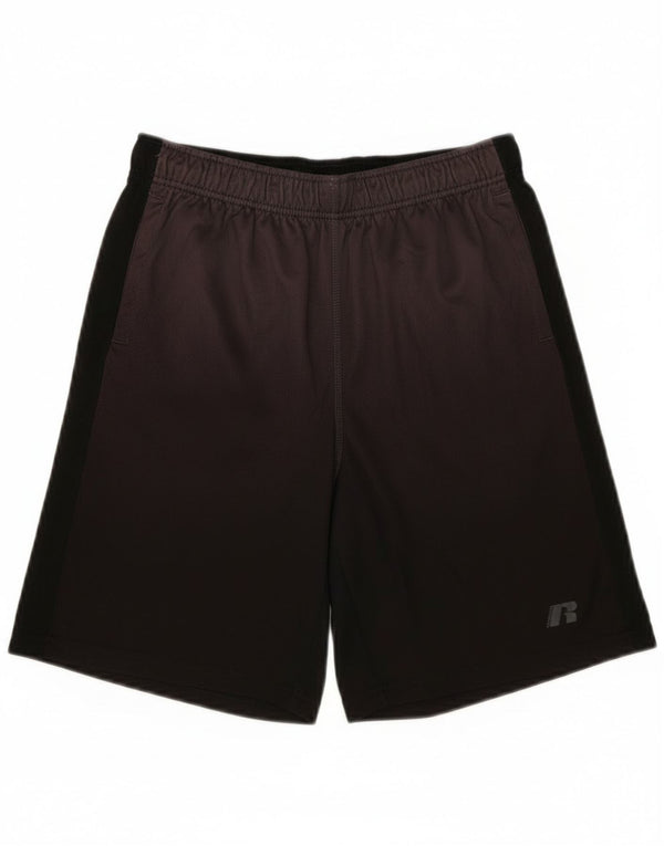 Russell Athletic Boys Sport Shorts 6-7 Years Small Black Colourblock