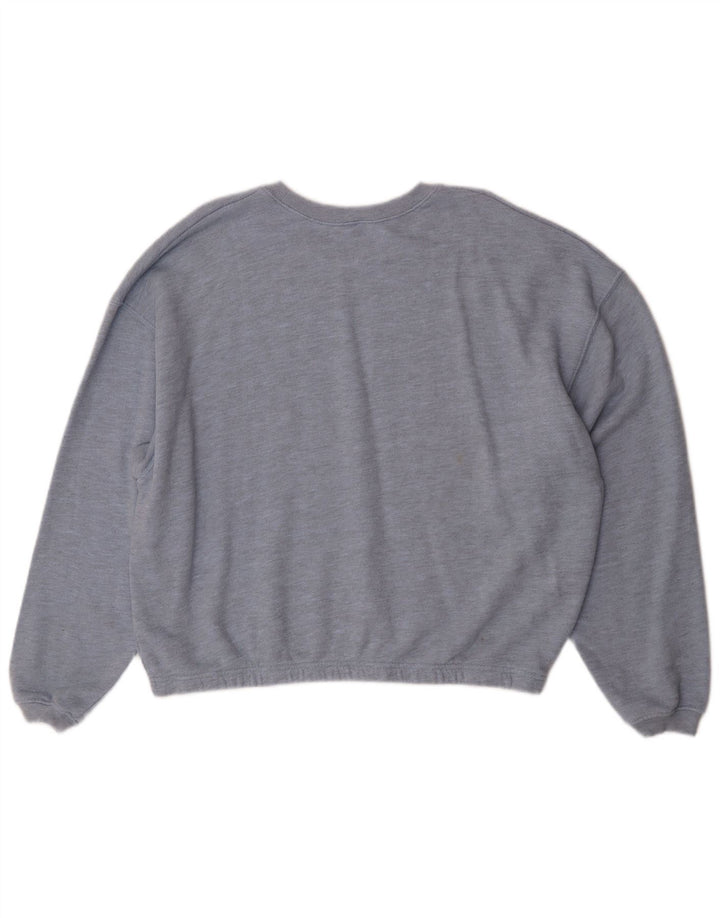 American Vintage Womens Sweatshirt Jumper UK 16 Large Blue Classic