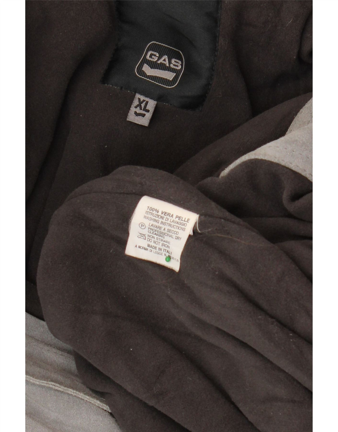 GAS Mens Suede Jacket UK 42 XL Grey Leather