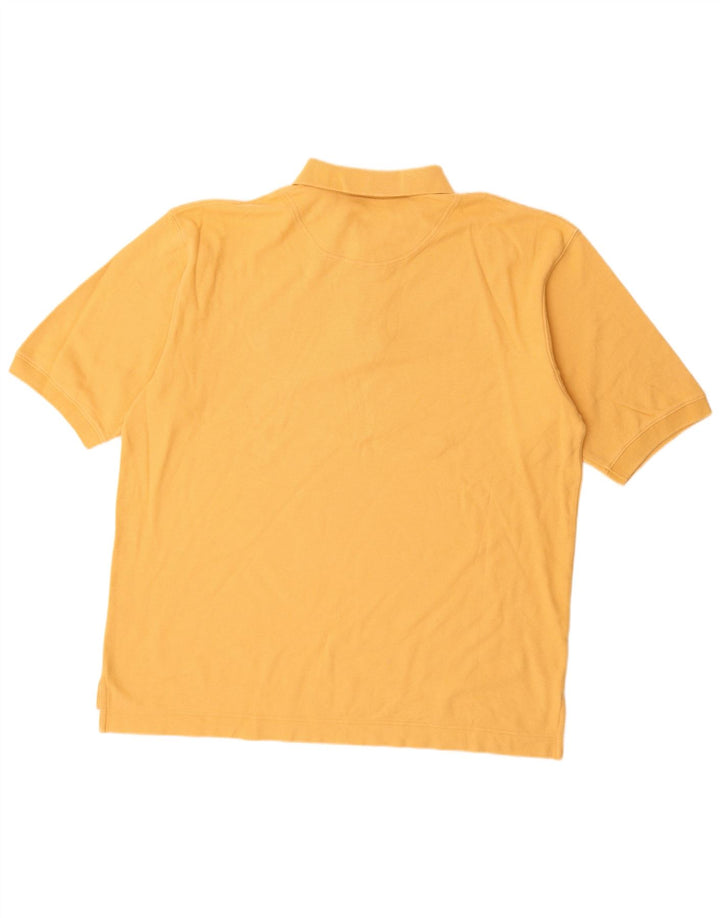 TIMBERLAND Mens Polo Shirt Large Yellow Cotton