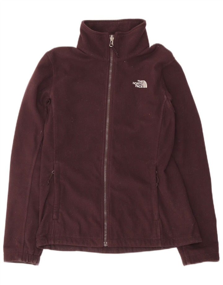 THE NORTH FACE Womens Liner Fleece Jacket UK 10 Small Burgundy Polyester