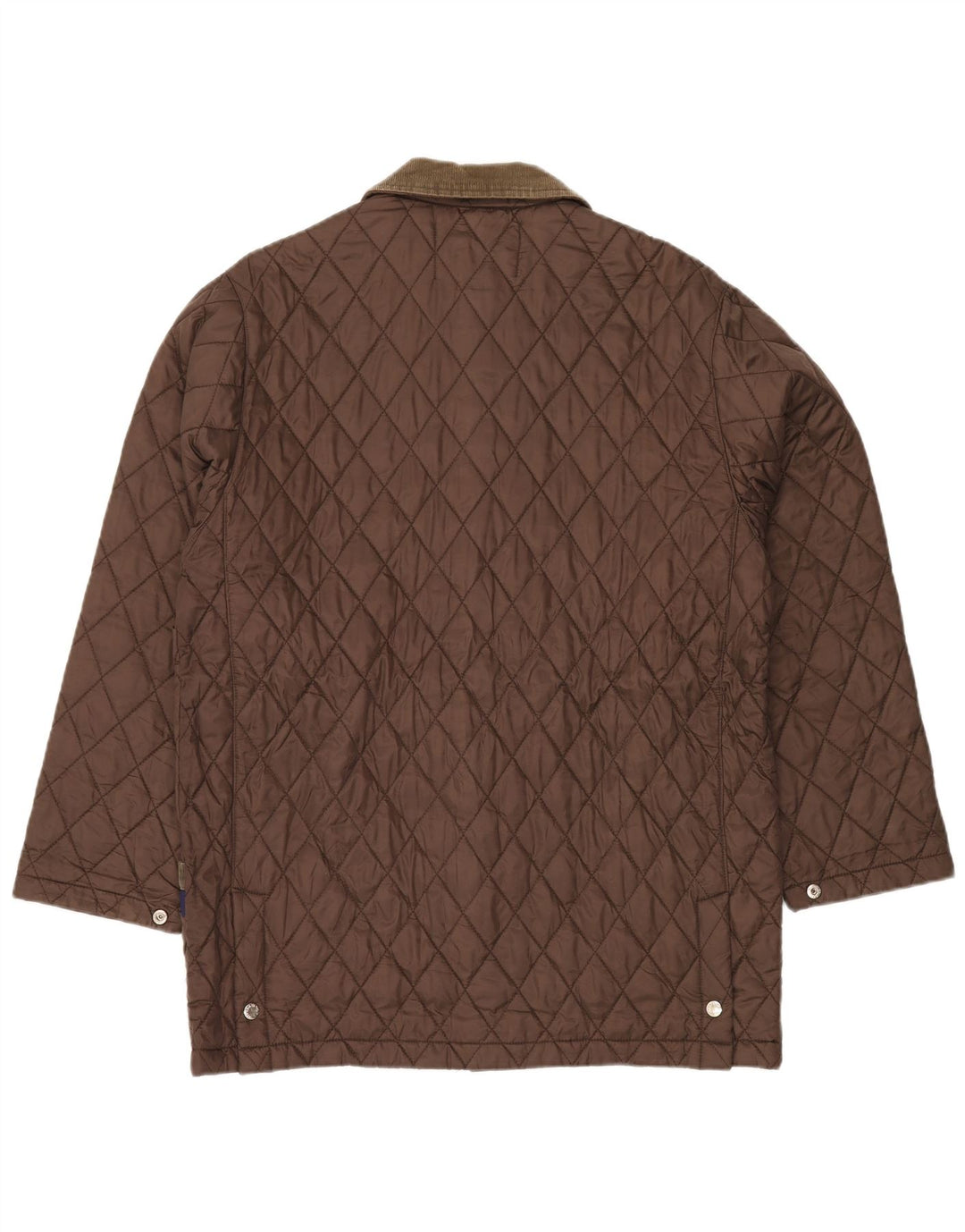 SINCLAIR Mens Quilted Jacket UK 38 Medium Brown Nylon