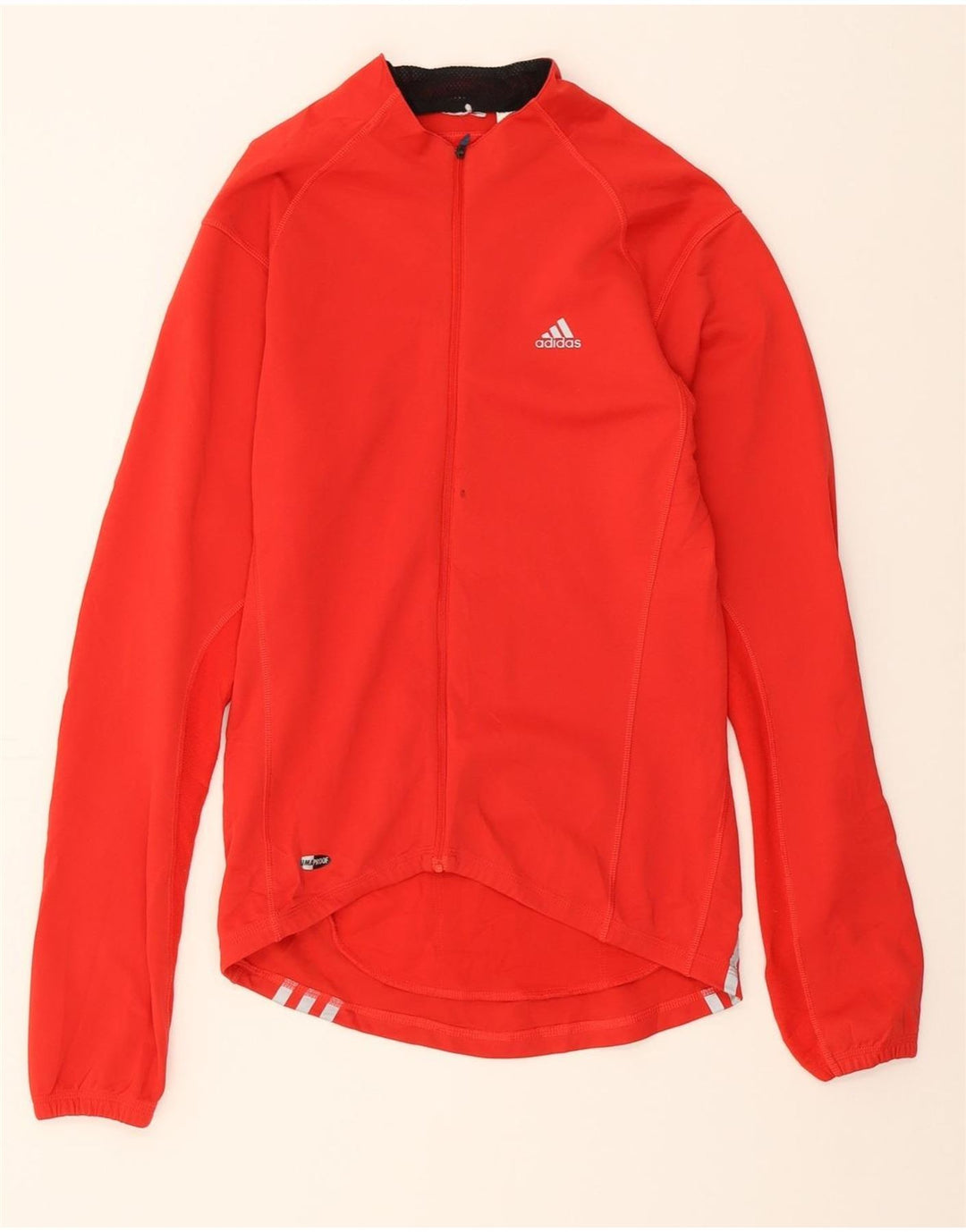 ADIDAS Womens Clima Proof Tracksuit Top Jacket UK 12 Medium Red Vintage Adidas and Second-Hand Adidas from Messina Hembry 