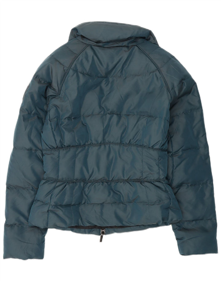 Calvin Klein Womens Padded Jacket IT 44 Medium Green Polyamide