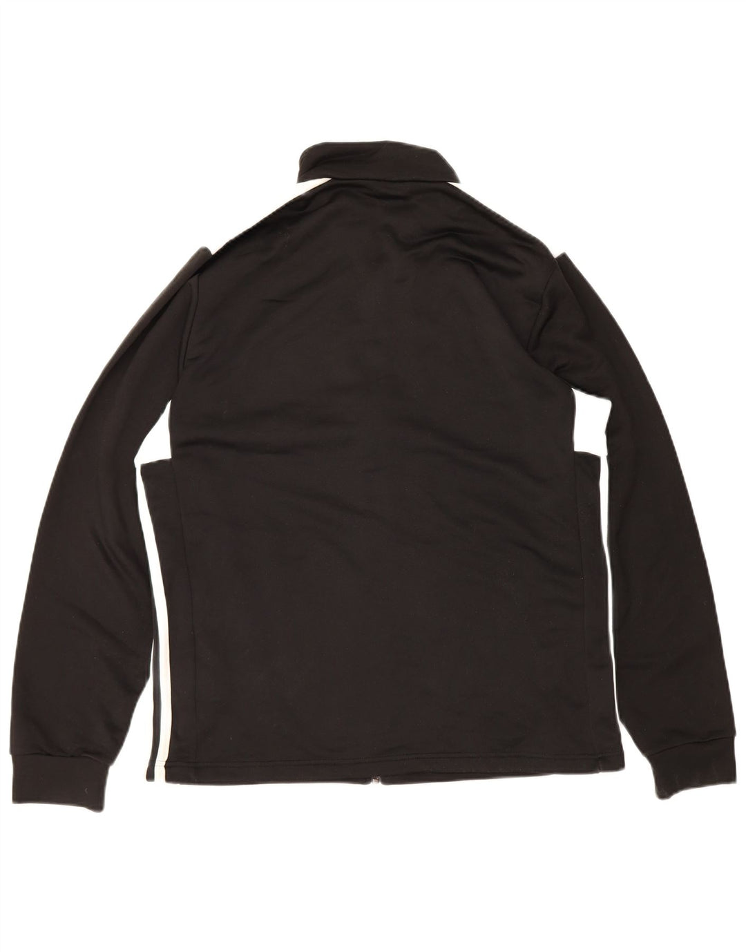 Adidas Mens Tracksuit Top Jacket Large Black Colourblock Polyester