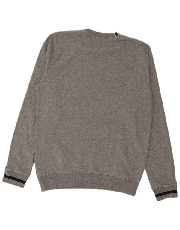 REPLAY Mens Graphic Sweatshirt Jumper Large Grey