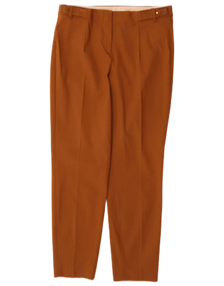 MASSIMO DUTTI Womens Slim Chino Trousers EU 40 Medium W30 L28 Brown