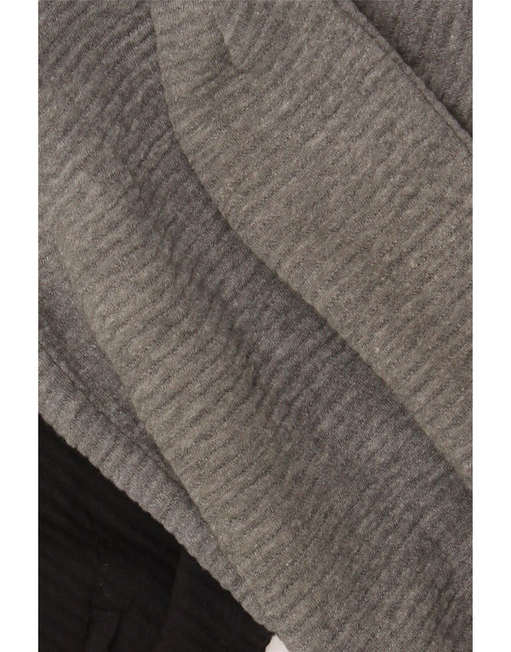 Zara Mens Tracksuit Top Jacket Large Black Colourblock Cotton
