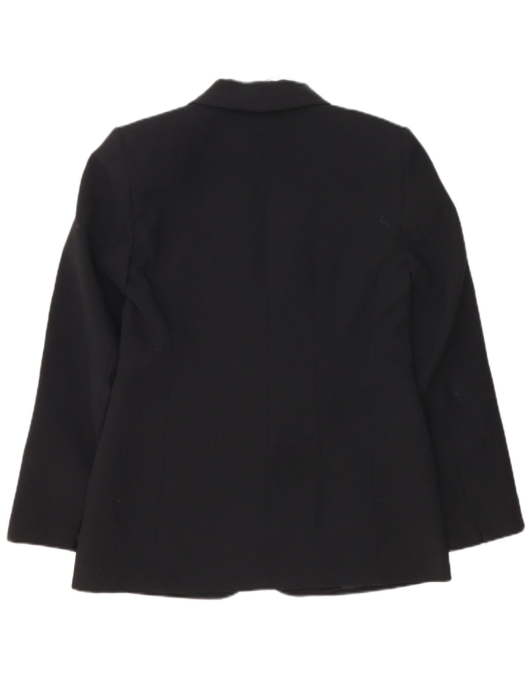 Zara Womens 1 Button Blazer Jacket UK 12 Medium Black Polyester