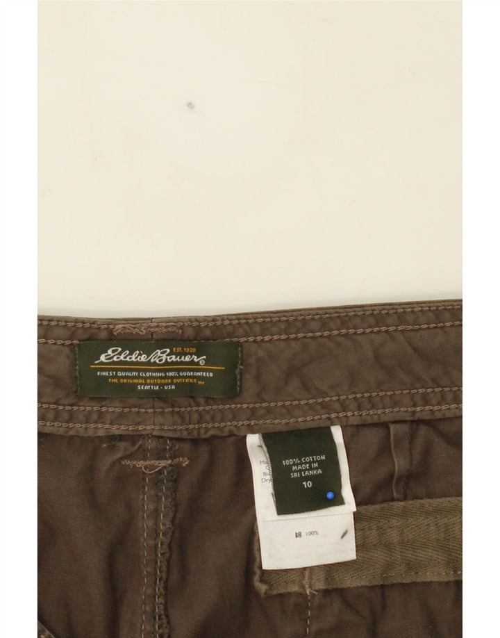 EDDIE BAUER Womens Cargo Shorts US 10 Large W34  Brown Cotton Vintage Eddie Bauer and Second-Hand Eddie Bauer from Messina Hembry 