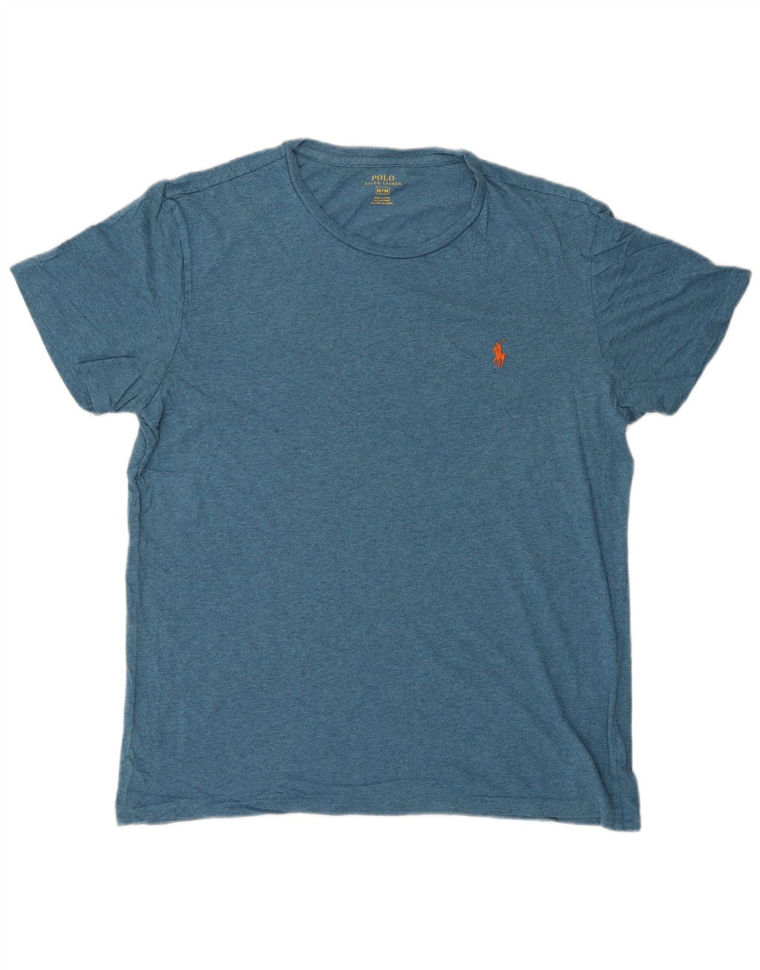 POLO RALPH LAUREN Mens T-Shirt Top Medium Blue Cotton