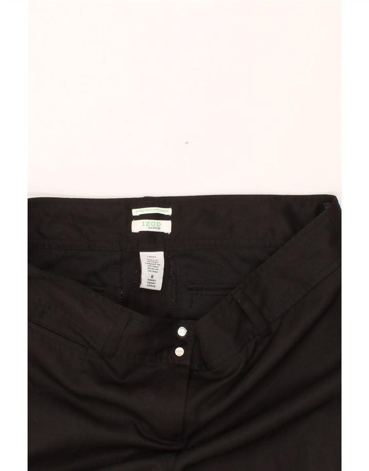 IZOD Womens Straight Chino Trousers US 8 Medium W30 L29 Black Polyester Vintage Izod and Second-Hand Izod from Messina Hembry 