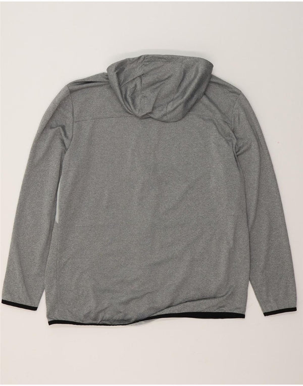 Russell Athletic Mens Dri-Power Zip Hoodie Sweater Large Grey Polyester