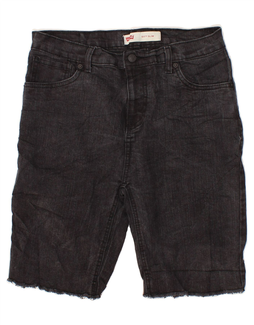 LEVI'S Womens 511 Slim Denim Shorts W30 Medium Grey Cotton Vintage Levi's and Second-Hand Levi's from Messina Hembry 