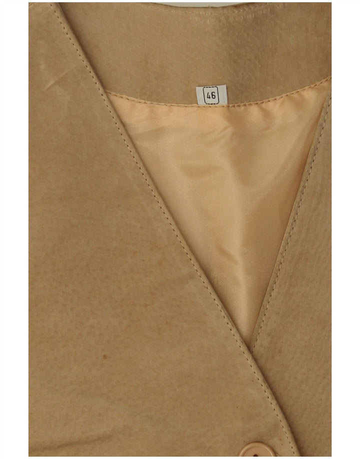Vintage Womens Waistcoat IT 46 Large Beige