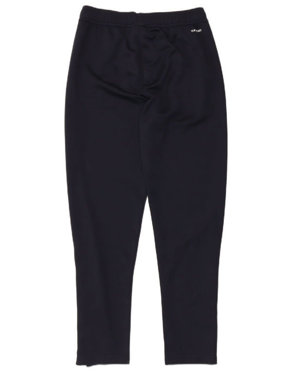 Adidas Boys Tracksuit Trousers 13-14 Years W28 L27 Navy Blue Polyester