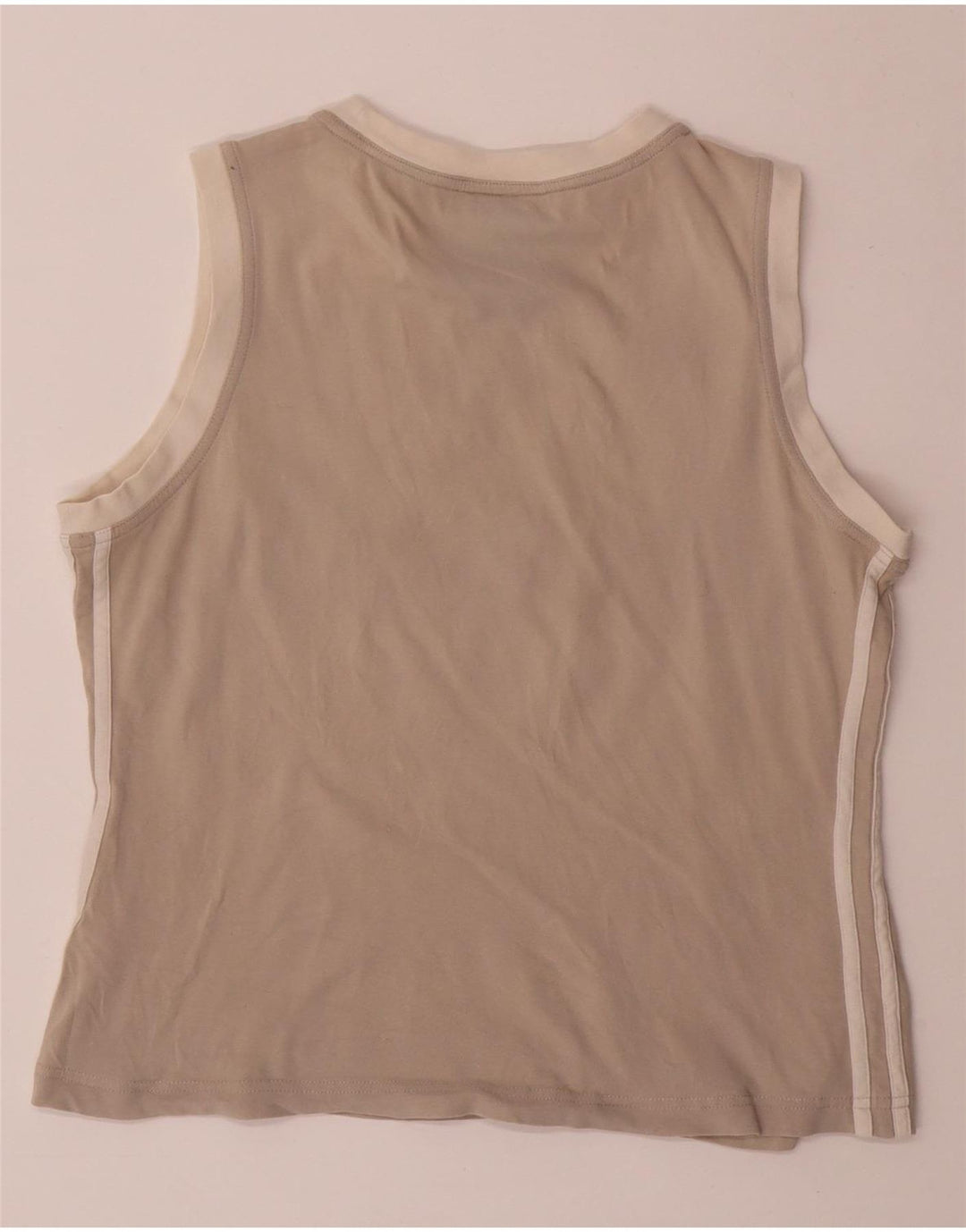 ADIDAS Womens Crop Vest Top UK 14 Large Grey