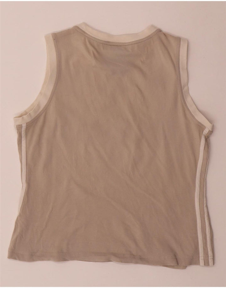 ADIDAS Womens Crop Vest Top UK 14 Large Grey