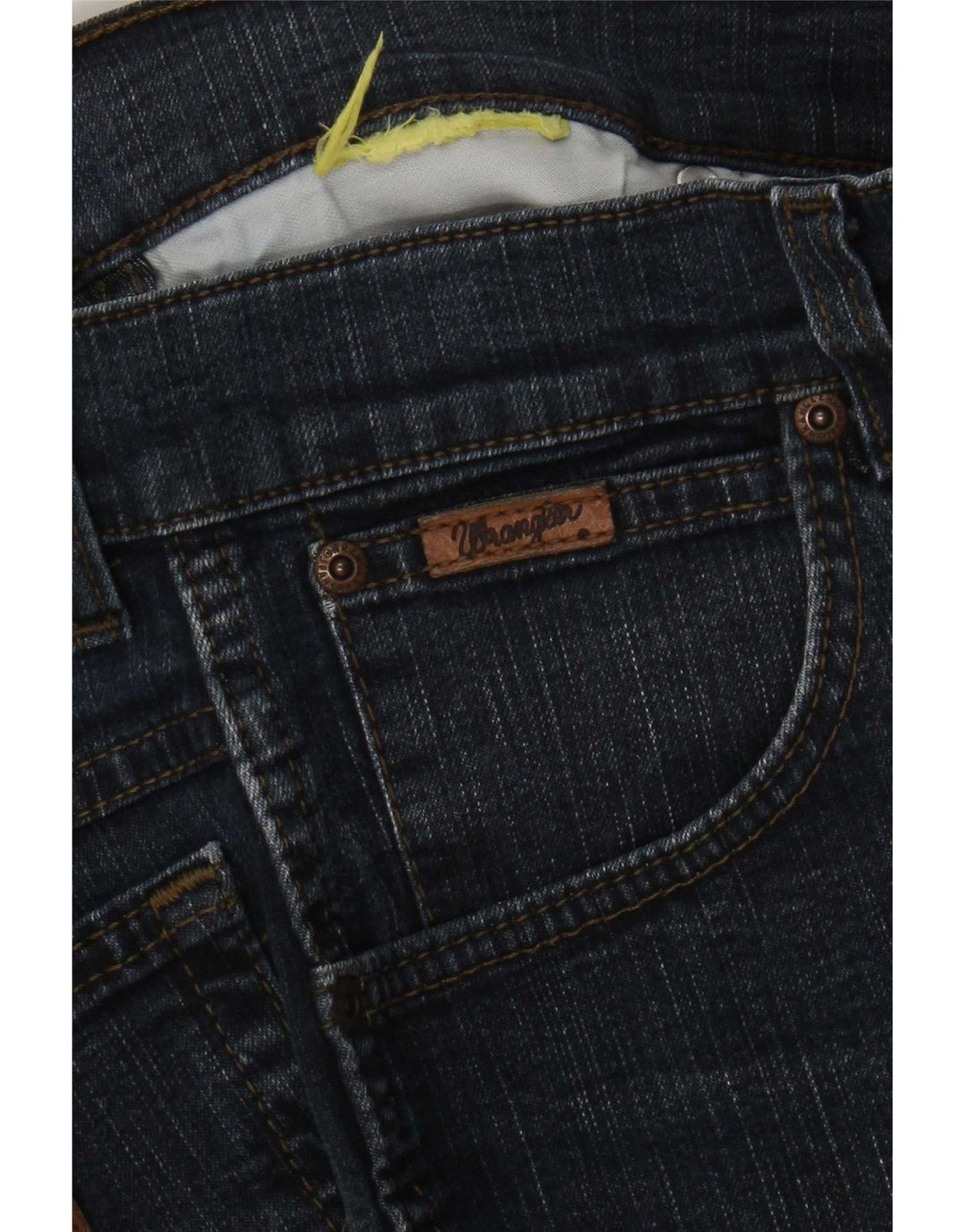Wrangler Mens Straight Jeans W34 L32 Navy Blue