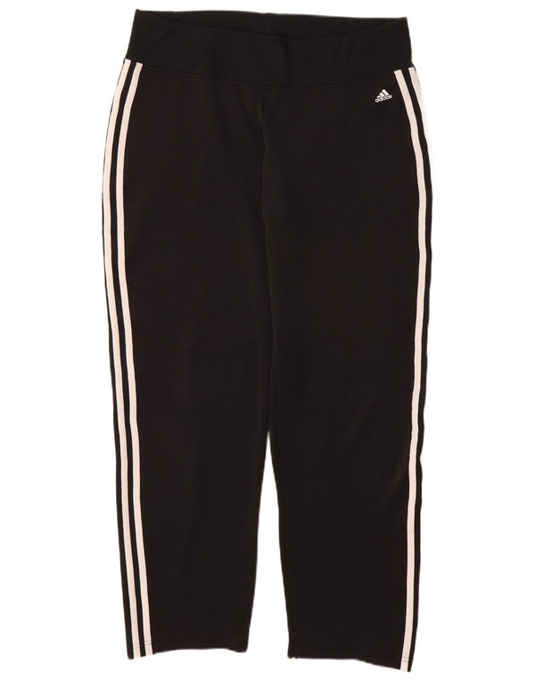 ADIDAS Womens Tracksuit Trousers UK 16 Large  Black Polyester