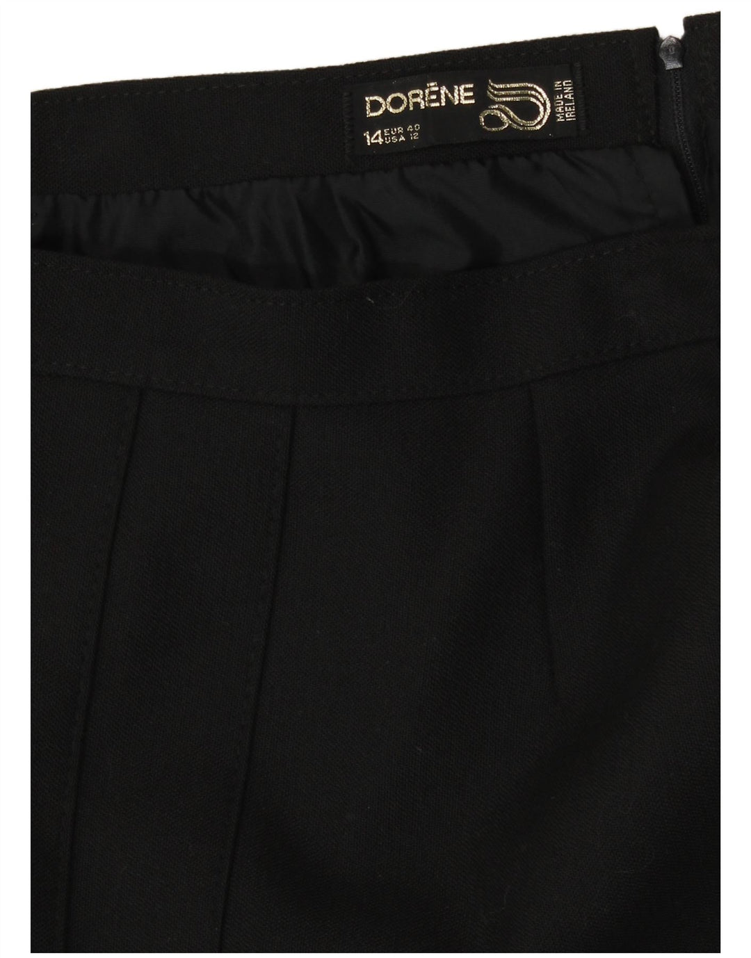 Womens High Waist Pleated A-Line Skirt UK 14 Medium W28