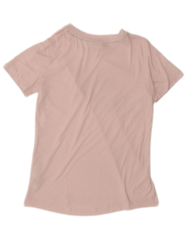 Nike Womens Graphic T-Shirt Top UK 6 XS Pink Polyester