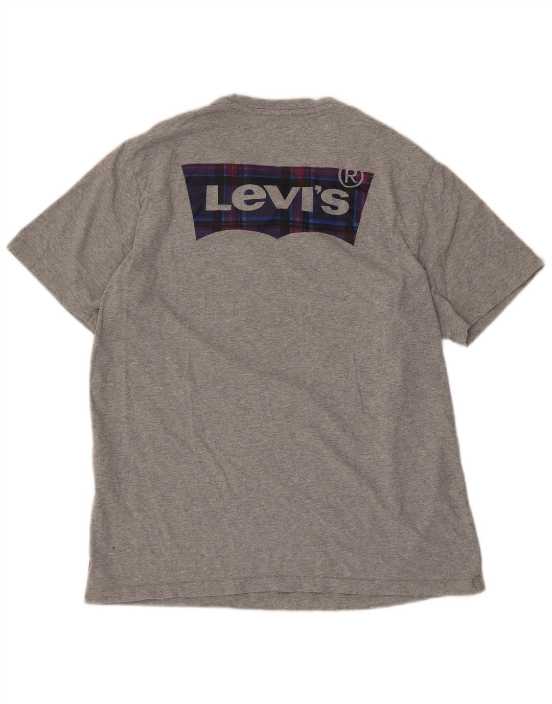 Levi's Mens Graphic T-Shirt Top Medium Grey Flecked Cotton
