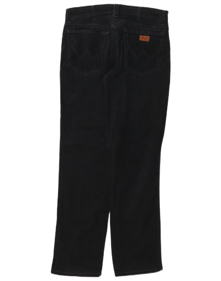 WRANGLER Womens Texas Stretch Straight Casual Trousers W32 L32 Black