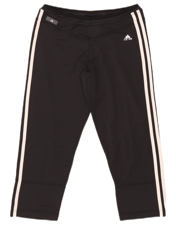 ADIDAS Womens Clima 365 Capri Tracksuit Trousers UK 16 Large Black Nylon