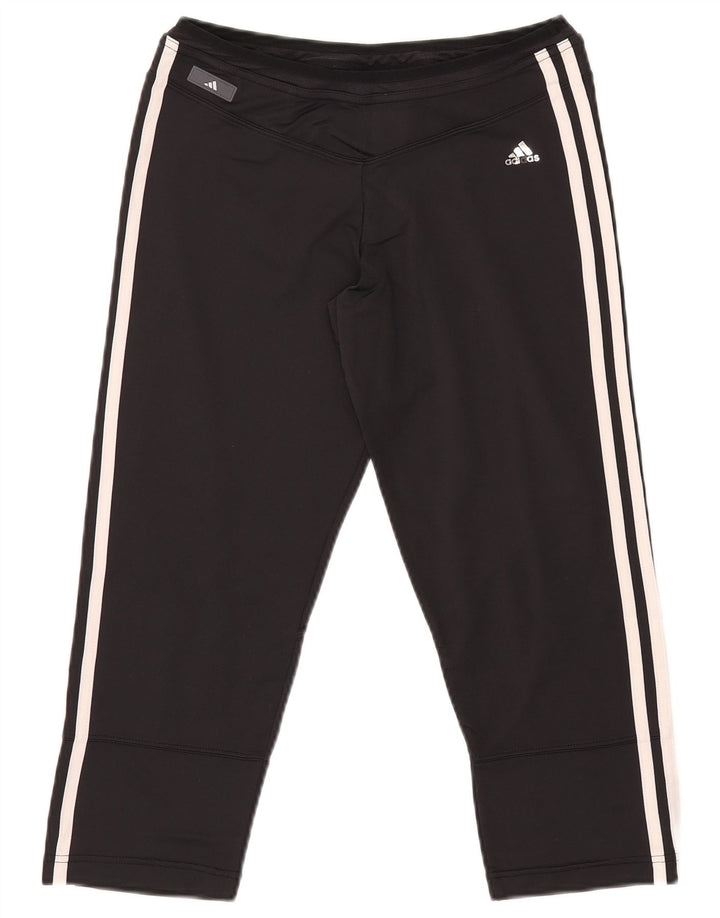 ADIDAS Womens Clima 365 Capri Tracksuit Trousers UK 16 Large Black Nylon