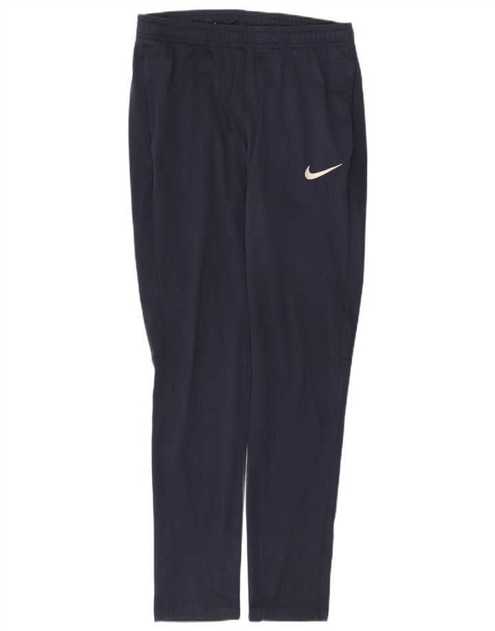Nike Mens Dri Fit Tracksuit Trousers Medium  Navy Blue Polyester