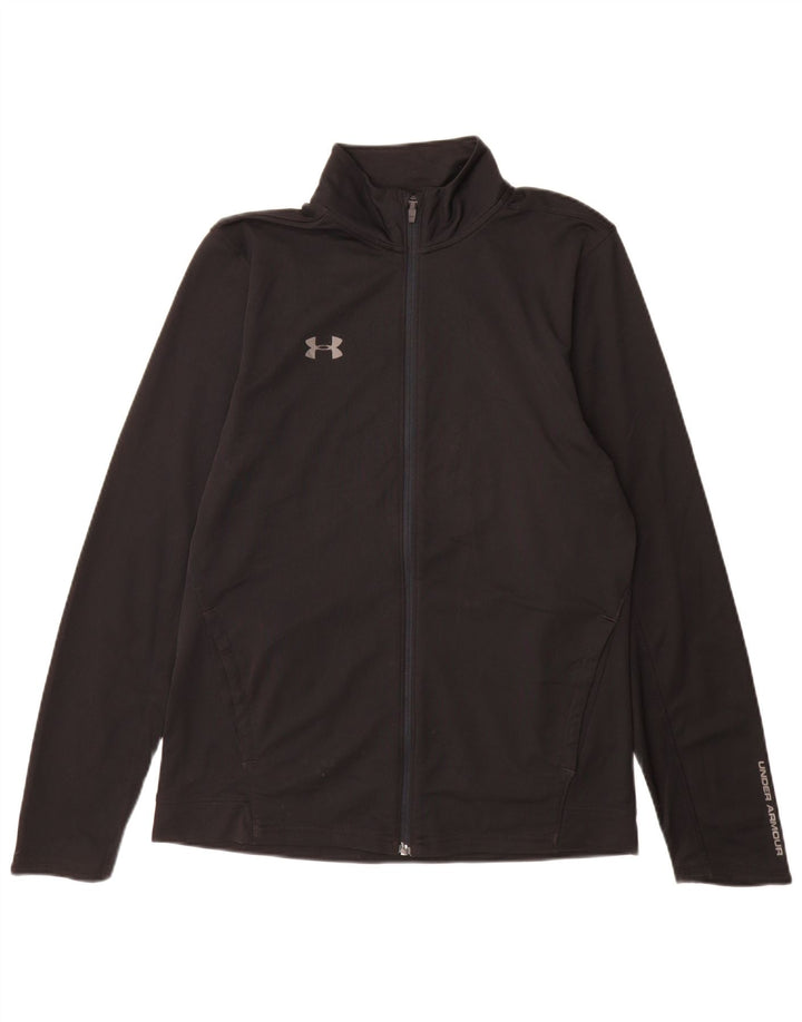 Under Armour Mens Tracksuit Top Jacket Medium Black Polyester