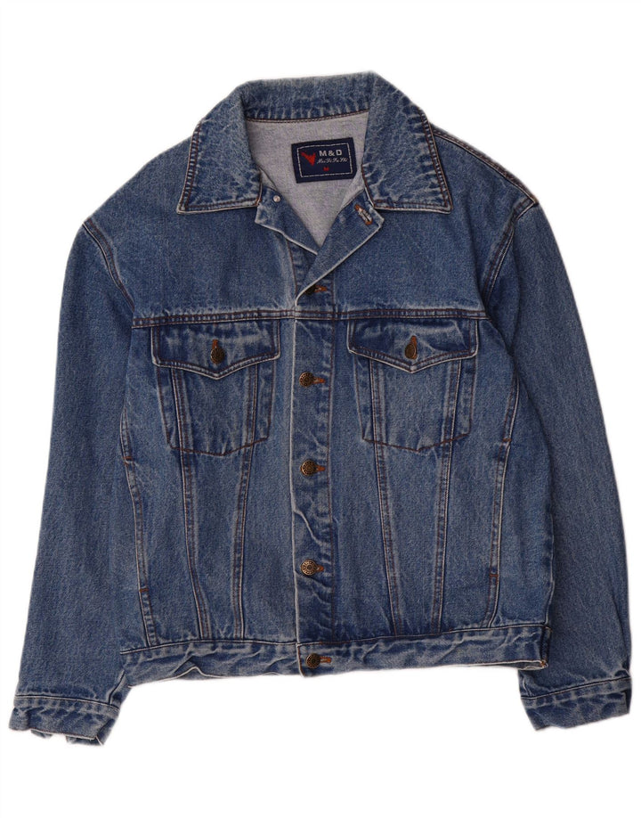 Vintage Mens Denim Jacket UK 38 Medium Blue