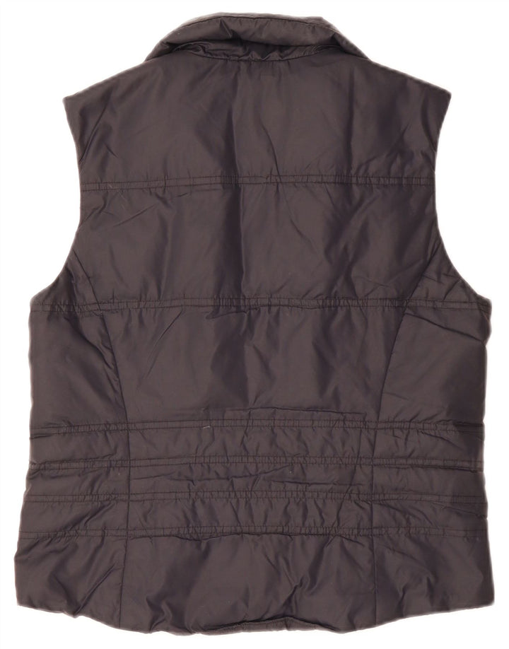 Gas Womens Padded Gilet UK 14 Medium Navy Blue Polyester