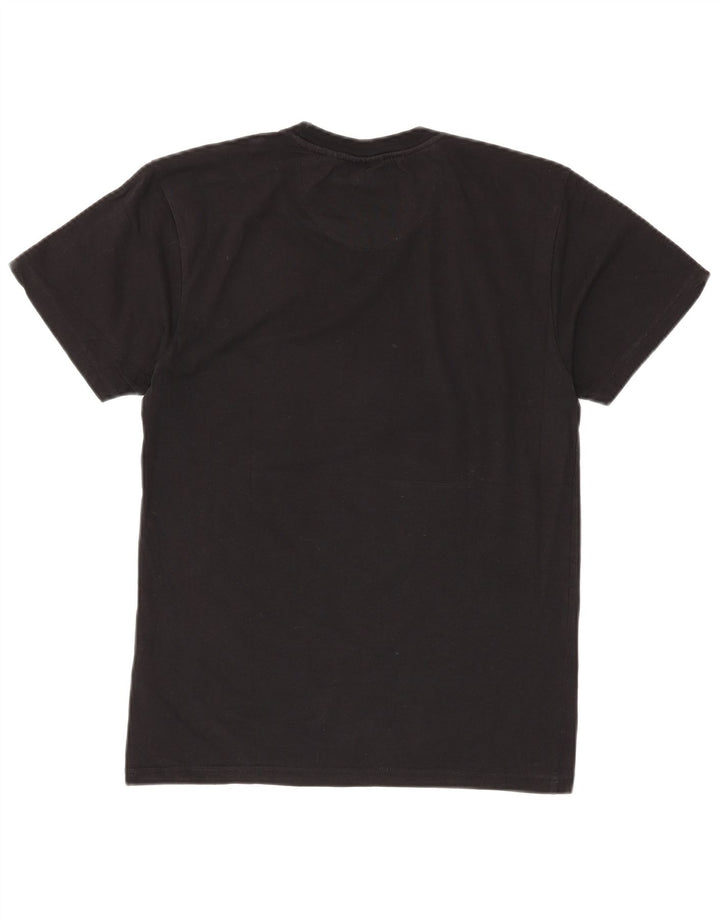 Fila Mens T-Shirt Top Medium Black Cotton