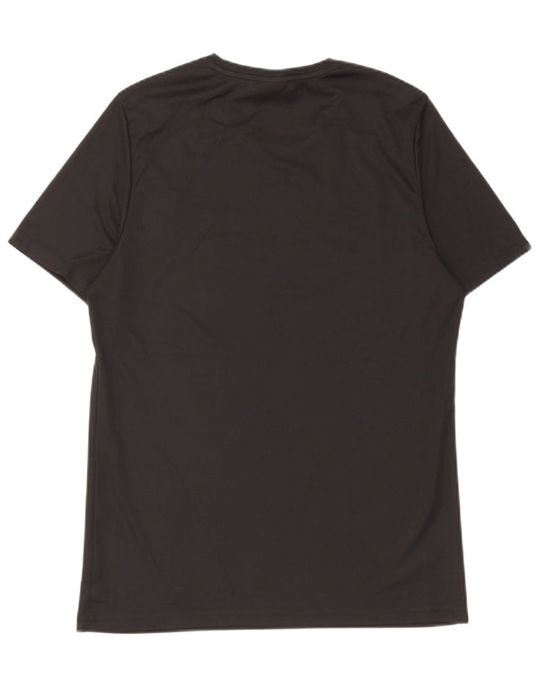 Reebok Mens Graphic T-Shirt Top Medium Black Polyester