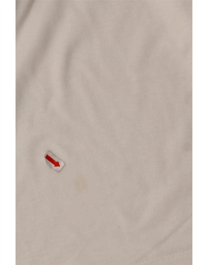 ARMANI JUNIOR Boys Graphic T-Shirt Top 11-12 Years White Cotton