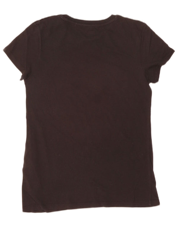 Levi's Womens Graphic T-Shirt Top UK 6 XS Black Cotton