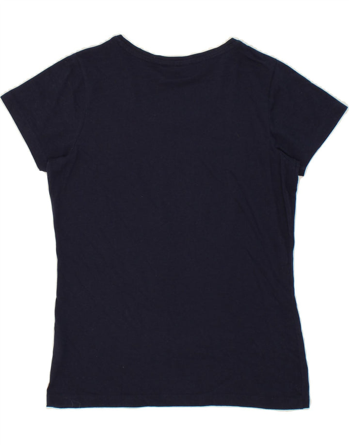 KAPPA Womens Graphic T-Shirt Top EU 36 Small Navy Blue Vintage Kappa and Second-Hand Kappa from Messina Hembry 