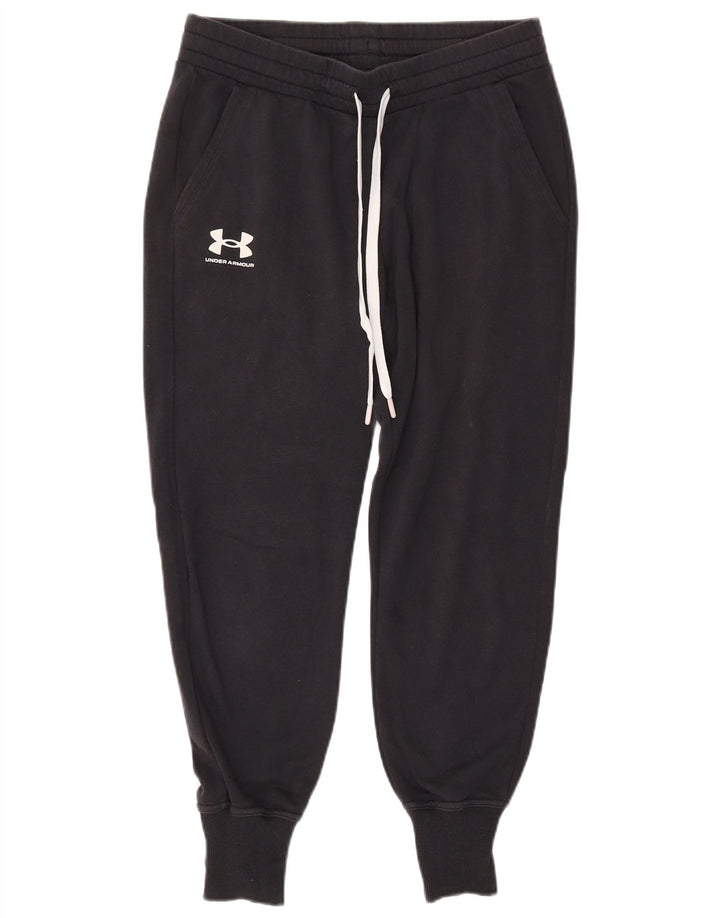 UNDER ARMOUR Womens Tracksuit Trousers Joggers Medium  Navy Blue Cotton
